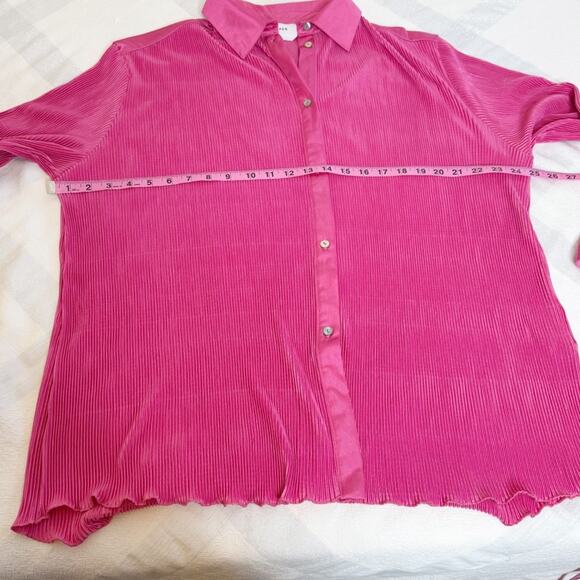 Sleeper Origami Pajamas Top Hot Pink Size S NWT - Picture 8 of 12